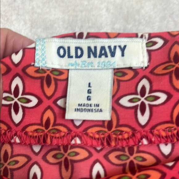 Old Navy Red Black Sheath Dress Sleeveless Mini - Picture 4 of 6